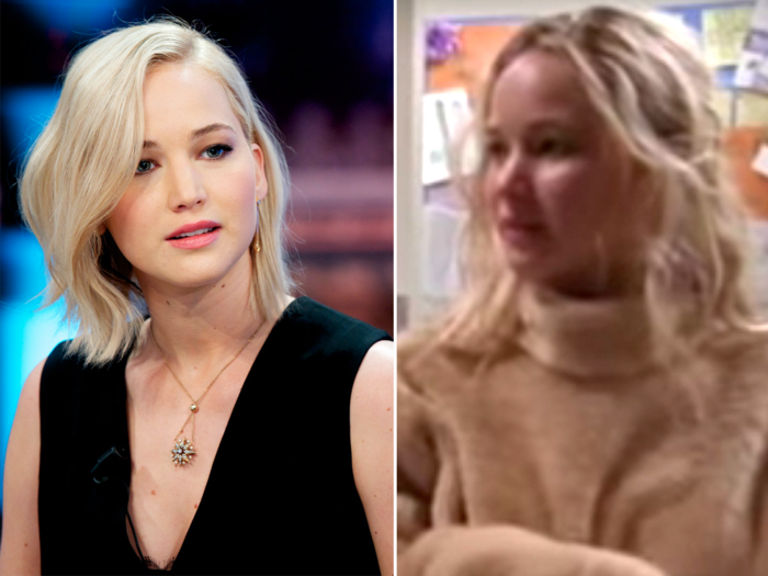 Jennifer Lawrence played a mascot in an episode of USA Network