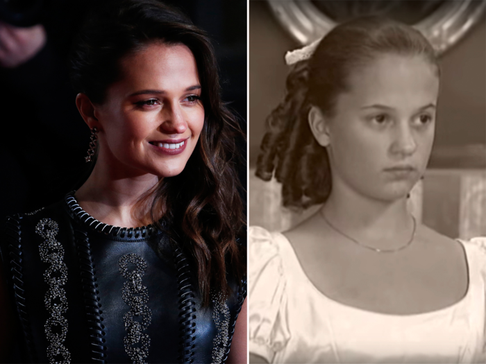 Alicia Vikander was on a TV movie in Sweden called "Min balsamerade mor"