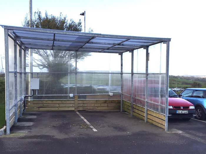 This shelter was also in the car park although it