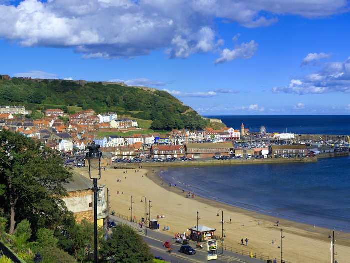 15. Scarborough Beach — Scarborough, North Yorkshire: Travellers frequent this "very clean" beach on clear days for castle views. "The coloured beach huts are great too," one user wrote.