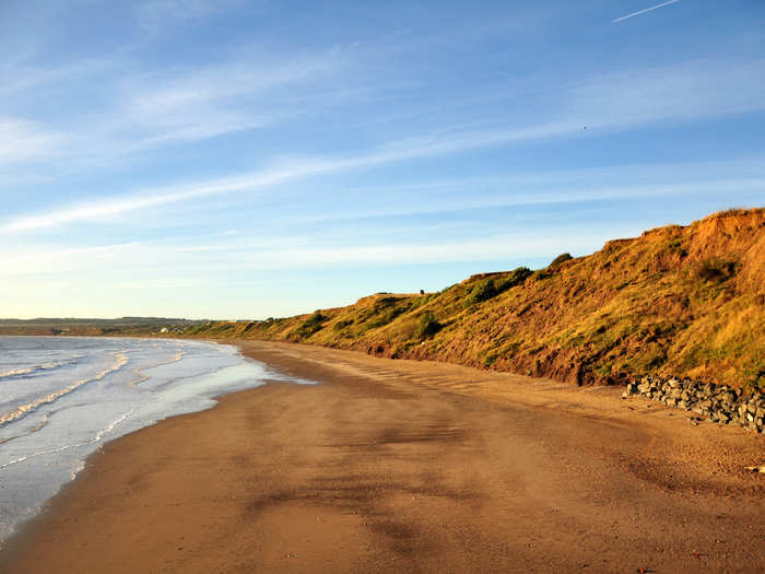 12. Filey Beach — Filey, Yorkshire: "Filey beach is a relaxing expanse of sand with the option of a bracing walk out to the stoney headland (the Brigg) if weather and tide permits," a TripAdvisor review wrote. Another user recommended kite-flying here.