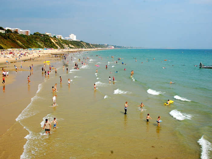 11. Bournemouth Beach — Bournemouth, Dorset: This South Coast beach is close to the city centre, and it