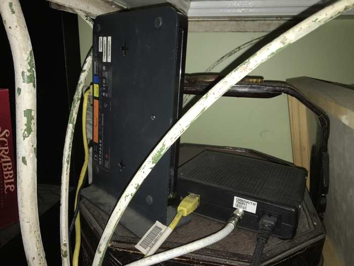 This was my pre-Eero router and modem setup. Nothing fancy.