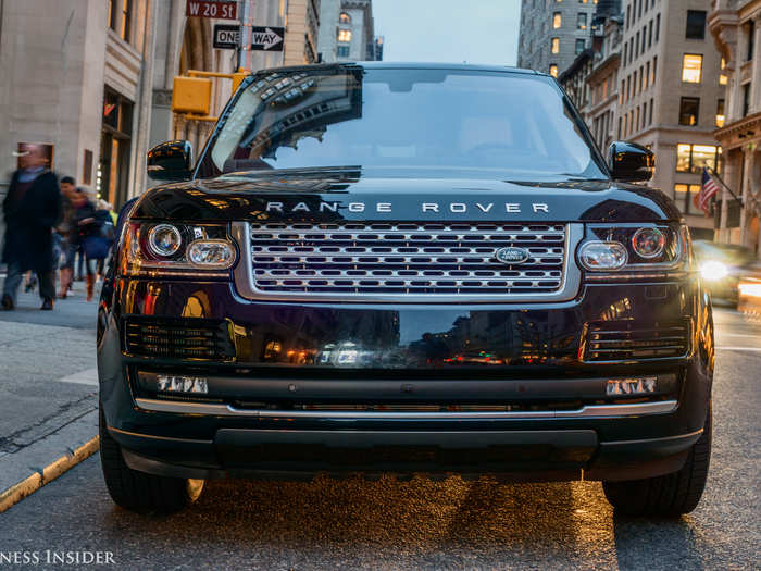 On the outside, the Range Rover strikes an imposing figure. Land Rover