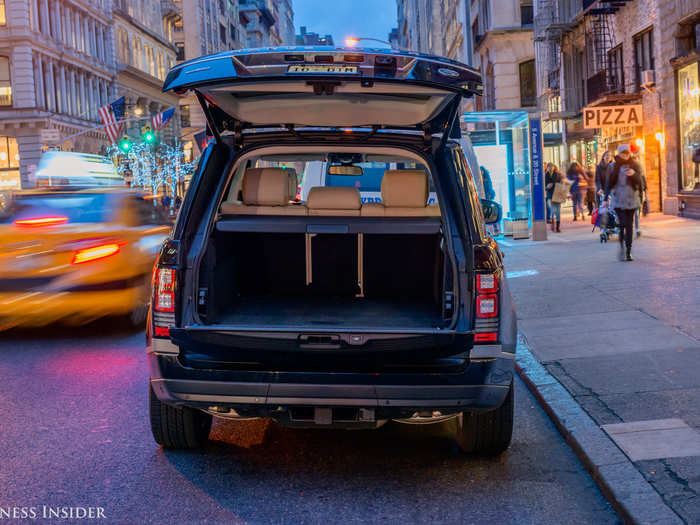 .... a power tail gate. For most Range Rover purists, the tailgate is a must have. Where else are you going to sit when you take to wild country for adventures and stop for breaks?