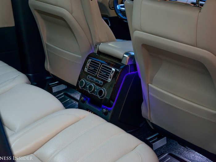 And plenty of legroom — and mood lighting!