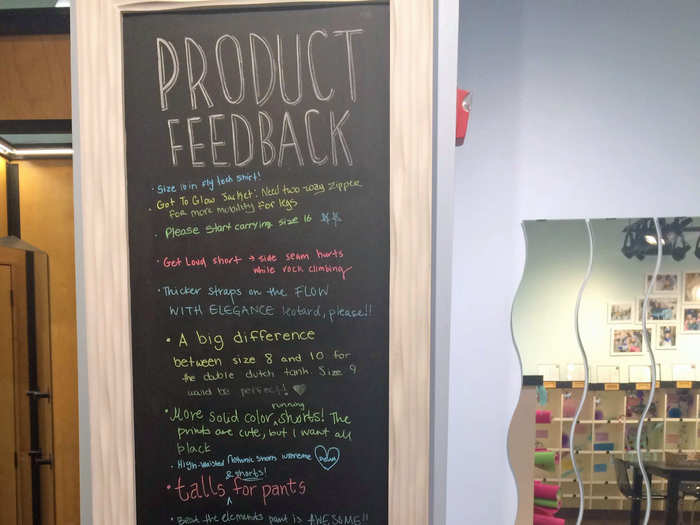 Ivivva also has a board for product feedback, establishing the community feel with its customers. It also shows transparency to any growing pains it — and its consumers (or their parents, to be more precise)— might have.