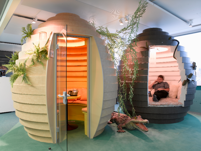 Google is notorious for its cool office setups around the globe. One office in Zurich, Switzerland, features egg-shaped meeting rooms.