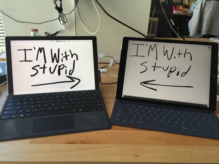 In fact, Apple more-or-less copied the Surface Pro 4 tablet with its own iPad Pro. But where the iPad Pro runs a version of Apple iOS, meaning you only get a limited selection of apps, the Surface Pro 4 is all Windows, all the time.