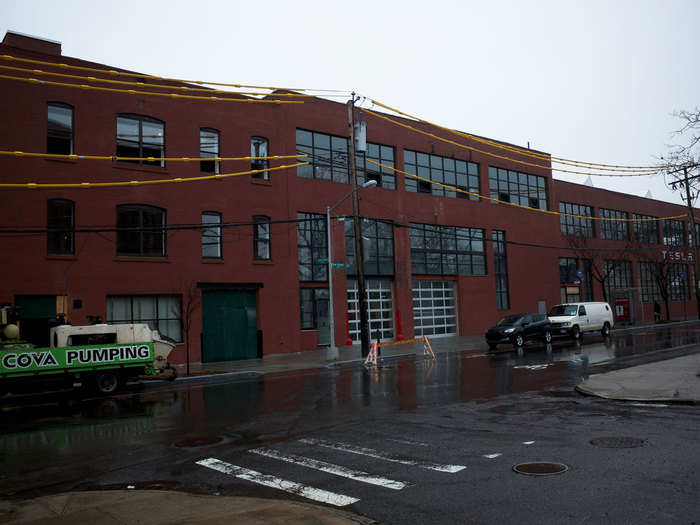 The building is huge, with nearly 100,000 square feet. Tesla is leasing 40,000 of it.