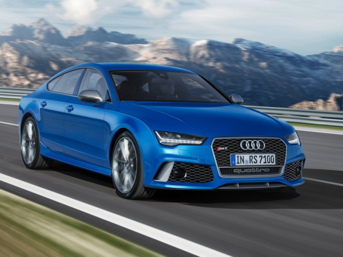 The Audi RS7 is the angular sports sedan.