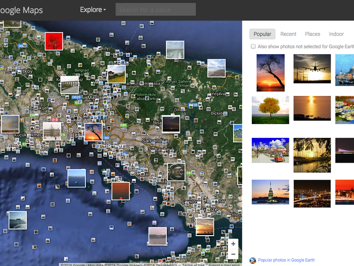 Panoramio combines Google Maps with people