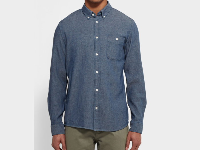 A chambray shirt to add in some workwear casual.