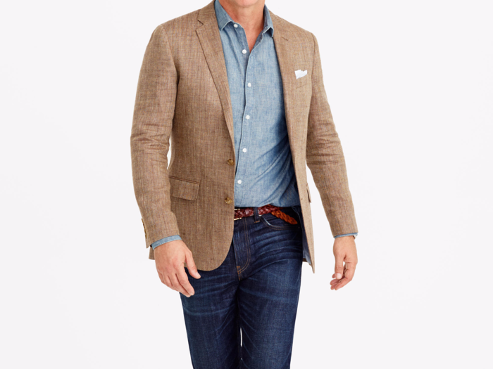 A linen blazer for sophisticated warm-weather layering.