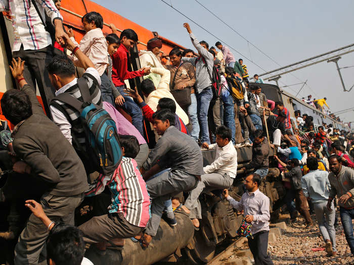 11,000 trains are operated every day in India.