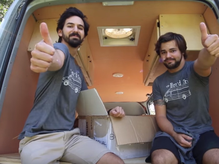 2 brothers ditched the desk job life to travel to all 50 US states in an 82-square-foot van