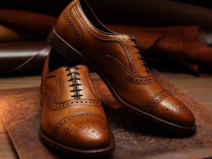 The Strand is a brogue cap toe balmoral model. Balmoral means it has a closed lacing system, and doesn