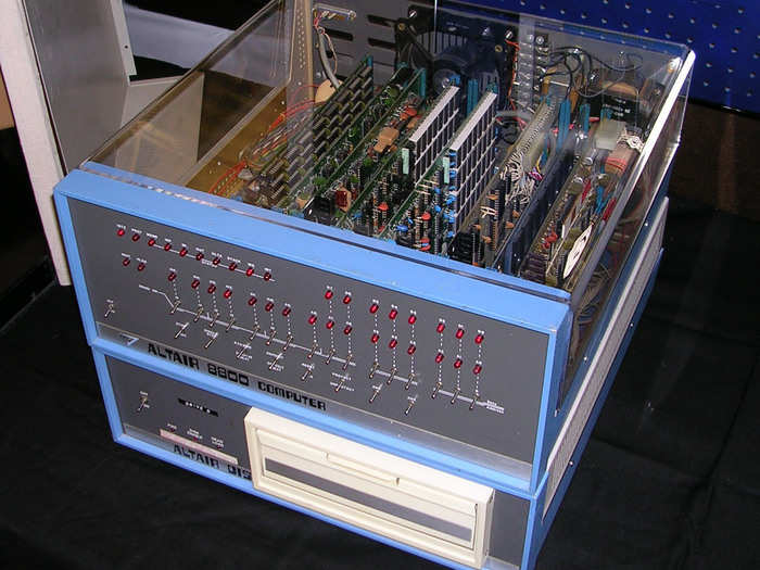 In 1974, everything changed. A company called MITS released the Altair 8800 — a breakthrough PC based on the Intel 8080 processor, which made it easier than ever for hobbyists and amateurs to code software.