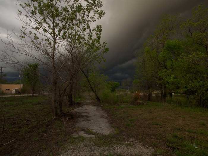 "I looked up and just started driving in the opposite direction just to avoid the storm since it was tornado season, Lawless told us.