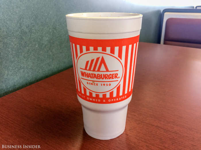 This is a medium drink. Everything is bigger in Texas.