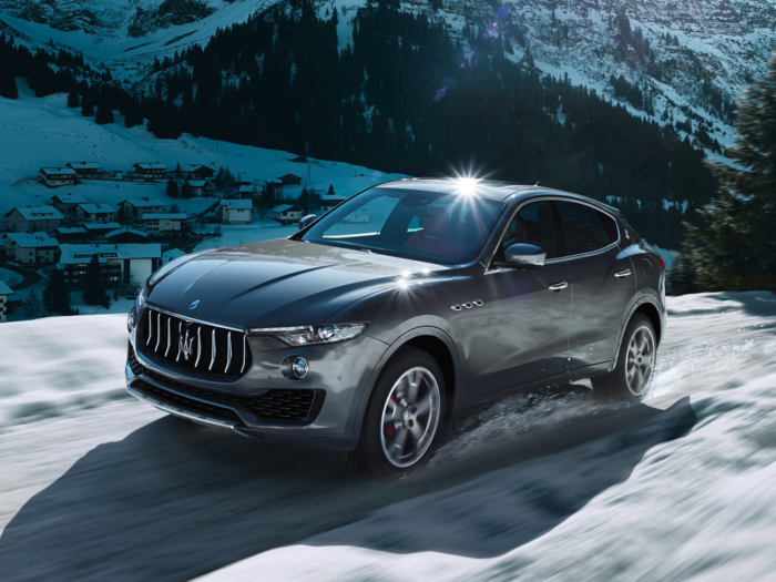 The Levante can be optioned with Maserati