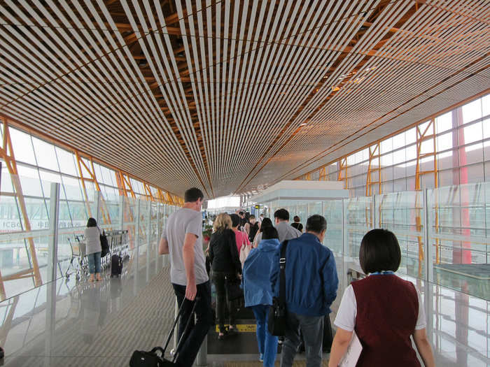 Beijing Airport, which serves China