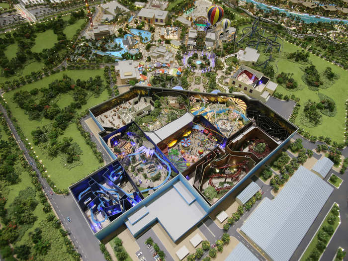 Hollywood-themed and Bollywood-themed zones will make up the bulk of the rides.