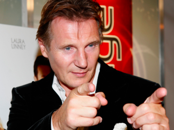 Actor Liam Neeson loves fly fishing.