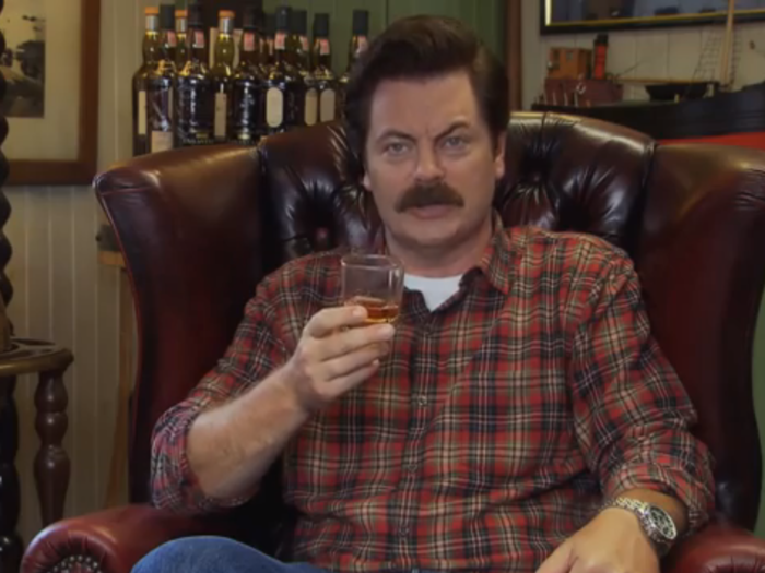 Actor Nick Offerman enjoys woodworking.