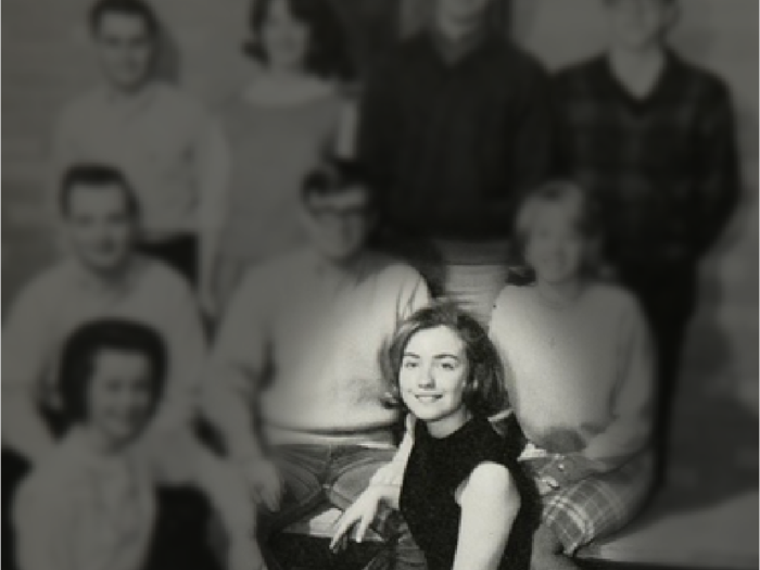 Here are 13 photos of Hillary Clinton in high school