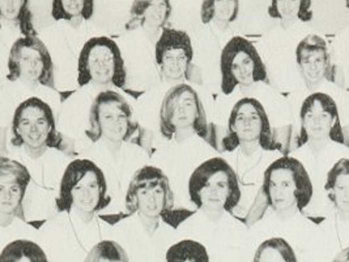 Here are 13 photos of Hillary Clinton in high school