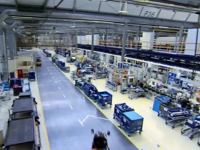 This is, without a doubt, one of the largest engine factories in the world.