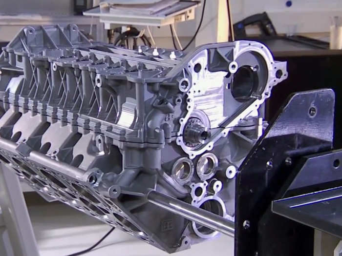 It took a craftsmen one week to complete a single Veyron engine.