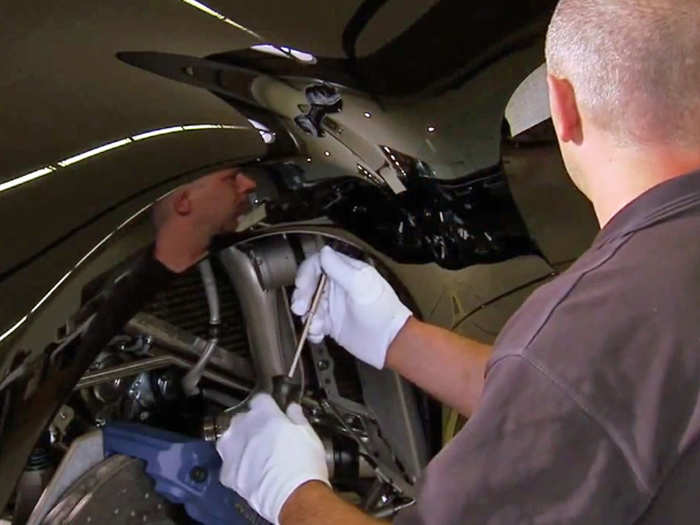 Every bolt in the entire car was done by hand. Each car took four to five weeks to finish.