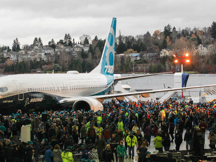 The Boeing 737 Max series will range from the smaller, 149-seat Max 7 to the 220-seat Max 9. The jet that debuted is a 189-seat Max 8.