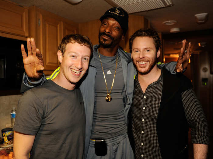 ...Jobs also mentored Mark Zuckerberg through the earliest days of Facebook, right alongside Napster founder and first Facebook President Sean Parker. (Snoop Dogg was not involved in the earliest days of Facebook. Probably.)