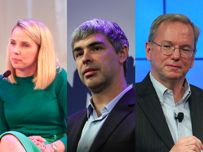 When Yahoo CEO Marissa Mayer was at Google, she learned a lot from executives like Larry Page, Eric Schmidt, and Jonathan Rosenberg.