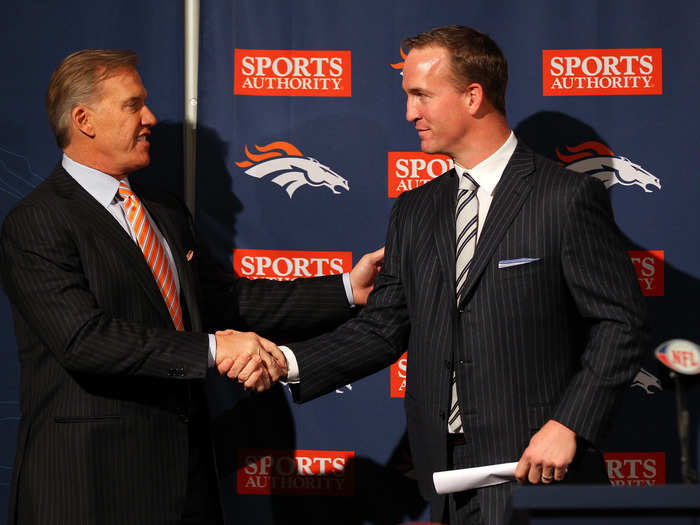 Before signing with the Broncos, Peyton asked for a media guide because he wanted to be able to recognize and know about not only potential teammates but also Broncos employees.