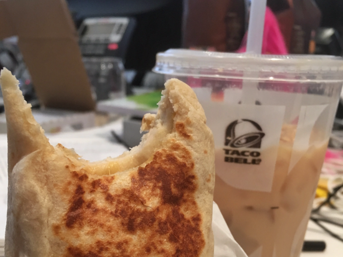 On Wednesday, it was back to Taco Bell.