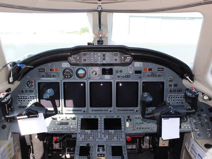 ... they could see take-off and landing views from the cockpit – an experience passengers on regular commercial flights are not able to enjoy.