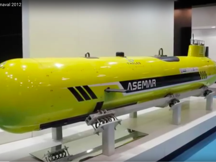 The Auv de SEcurité MARitime (ASEMAR ) is another French drone. It uses a state-of-the-art sonar to detect mines.