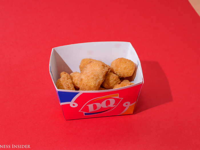 The Dairy Queen cheese curds – they look tasty enough.