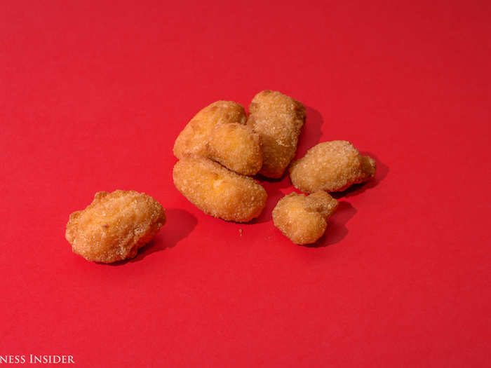 These mini mozzarella sticks are salty, cheesy, and acceptable as a snack option. Who doesn