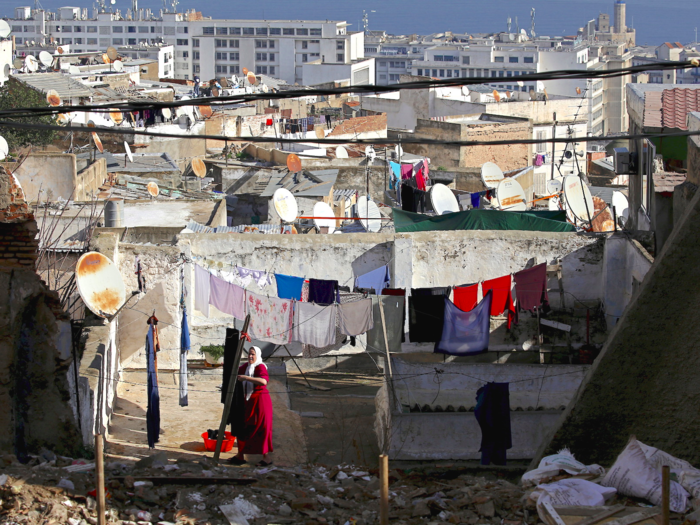 7 (joint). Algiers, Algeria — The capital city of Algeria is famous for its white buildings but its dense population and slums keep prices down. Food, transport, and housing are all super cheap.