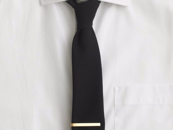 And a tie clip to make sure it stays put.