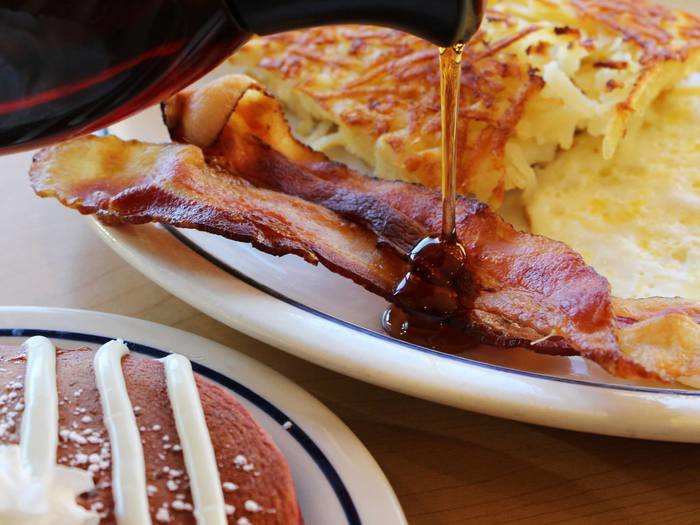 Do you dip bacon in syrup?