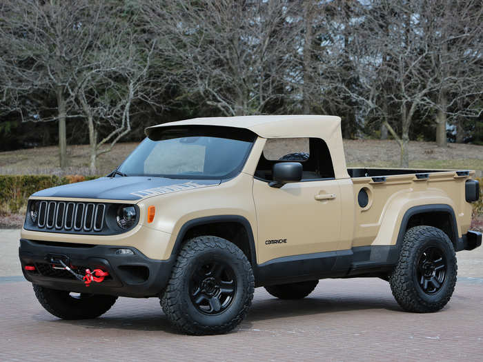 ...while the "Comanche" is based on the Jeep Renegade...