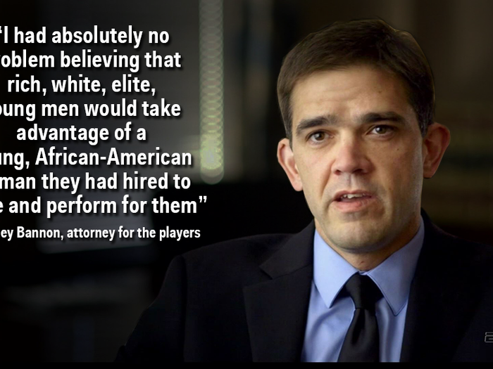 But once the media caught on, the kids were in trouble. Even one of the attorneys who defended the players had no trouble believing in their guilt.