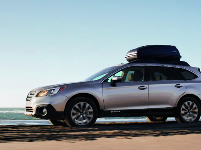 The Subaru Outback will safely carry your kids to school, whether the drive is through muddy terrain or down the highway.