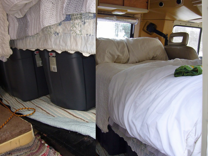 This couple lived in an RV in Google